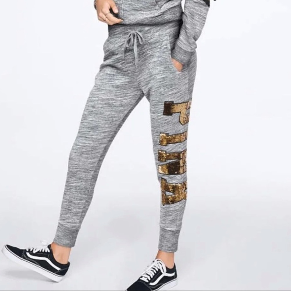 Pink bling sweats
